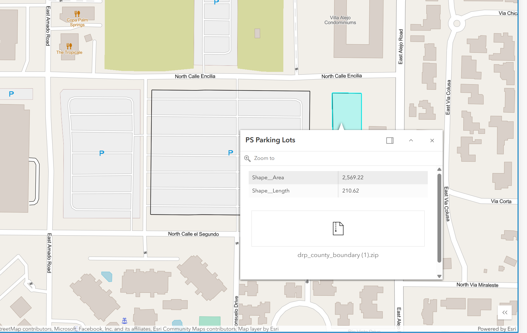 Feature visible
